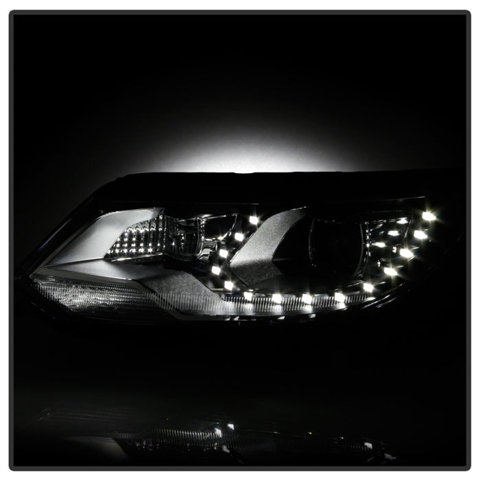 Phares de projecteur LED/DRL Spyder VW Tiguan 12-17 Chrome PRO-JH-VWT12-LED-C