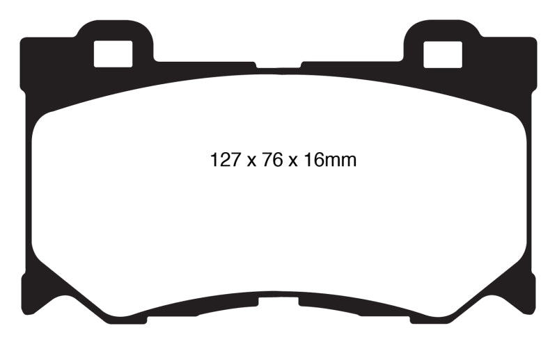 Plaquettes de frein avant EBC 08-15 Infiniti G37 3.7 Greenstuff