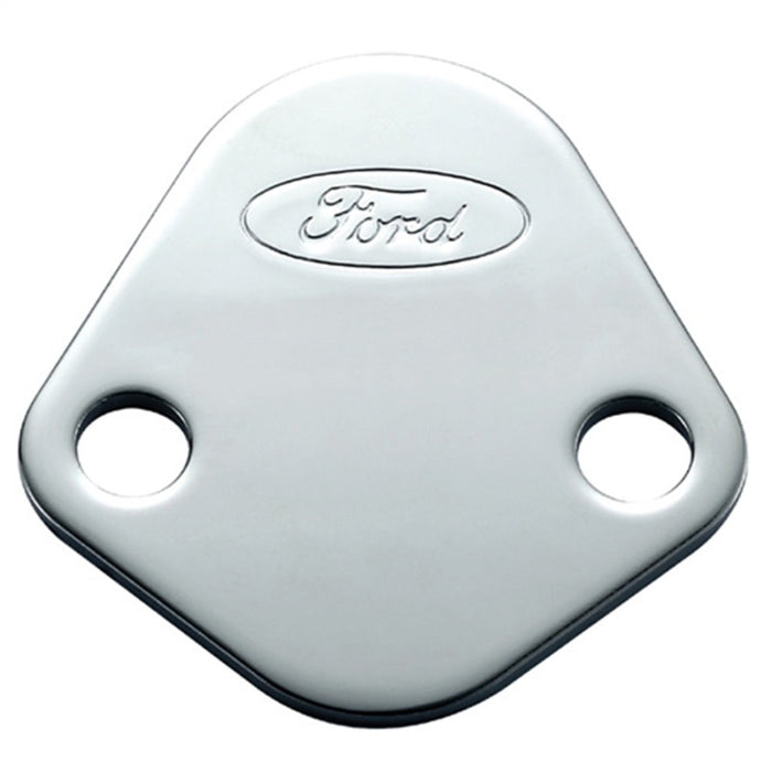 Plaque de blocage de pompe à essence avec logo Ford Racing Ford - Chrome