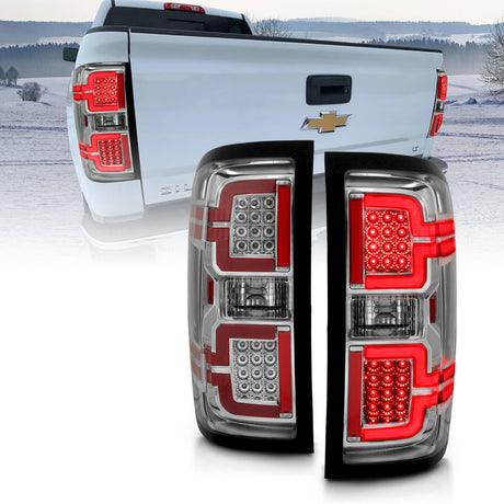 Feux arrière à LED ANZO 2014-2018 Chevy Silverado 1500 Chrome