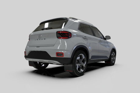 Garde-boue noir Rally Armor 20-22 Hyundai Venue avec logo blanc