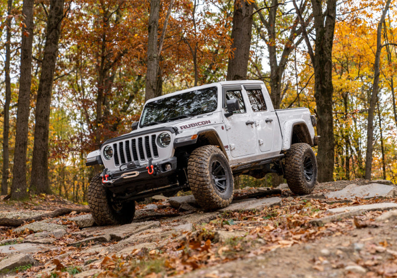 Marchepieds coulissants N-Fab Trail 2020 Jeep Wrangler Gladiator JT 4 portes tous les lits - SRW - Noir texturé