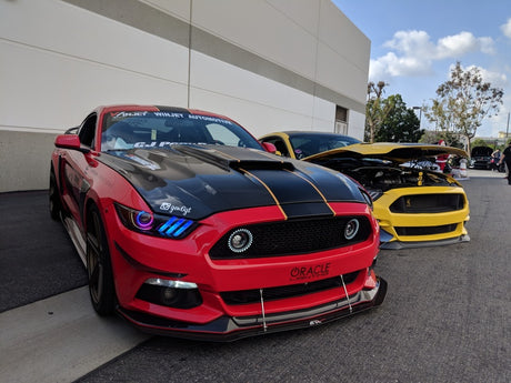 Oracle 15-17 Ford Mustang V6/GT/Shelby Dynamic DRL  w/ Halo Kit - ColorSHIFT - Dynamic