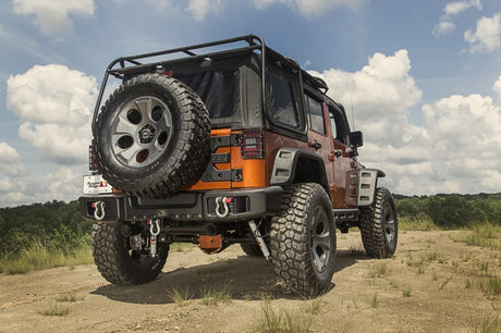 Pare-chocs arrière Rugged Ridge Spartacus noir pour Jeep Wrangler 07-18