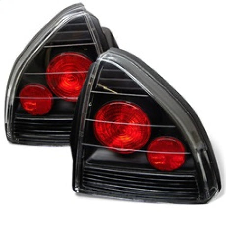 Feux arrière Spyder Honda Prelude 92-96 de style européen, noir ALT-YD-HP92-BK