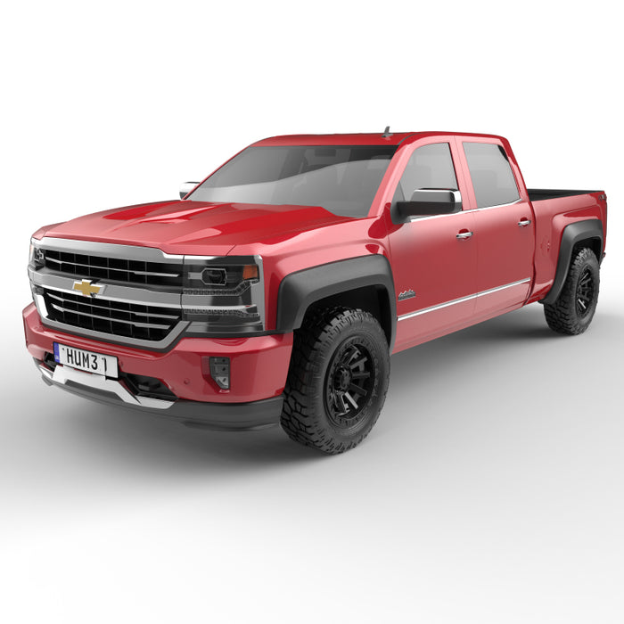 Ensemble de 4 élargisseurs d'ailes de style standard EGR 14-18 pour Chevrolet Silverado 1500