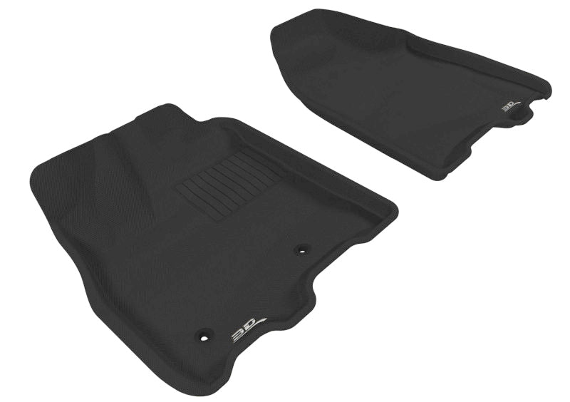 Tapis de sol 3D MAXpider 2011-2012 Toyota Sienna Kagu 1ère rangée - Noir