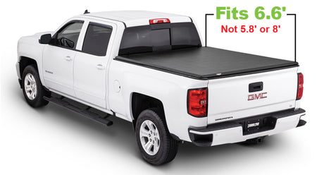 Couvre-caisse rigide pliable Fleetside de 6,6 pieds pour Chevy Silverado 3500 de Tonno Pro 15-19