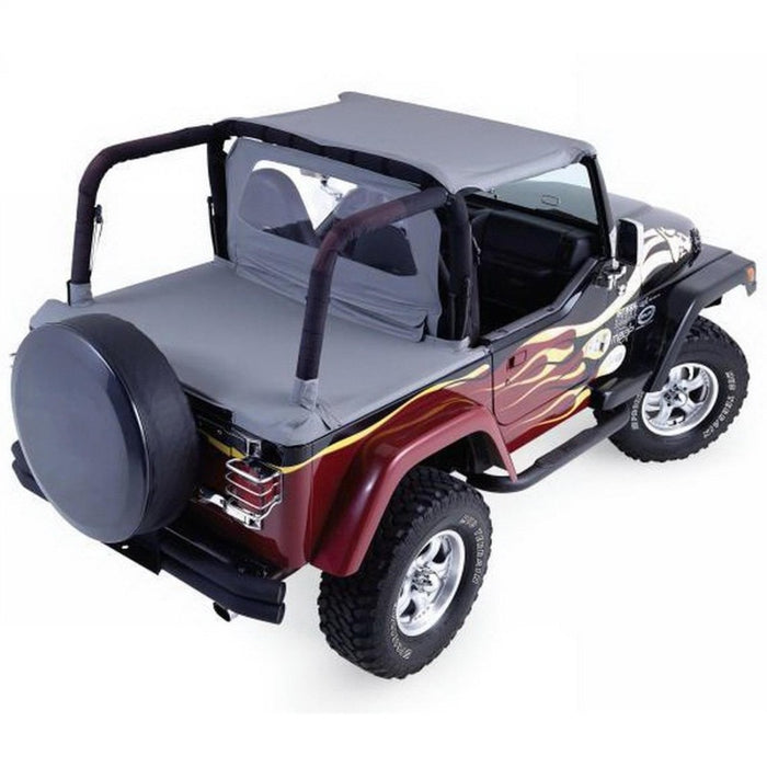 Jeep Wrangler (YJ) Rampage 1992-1995 - Capote souple et couvre-tonneau - Denim noir