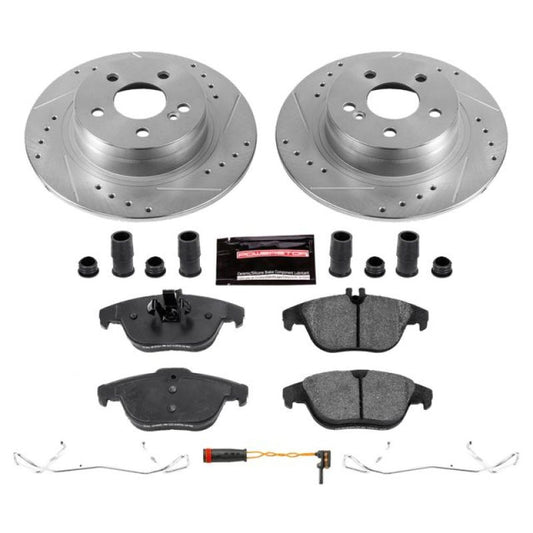 Power Stop 12-15 Mercedes-Benz C250 Rear Z23 Evolution Sport Brake Kit