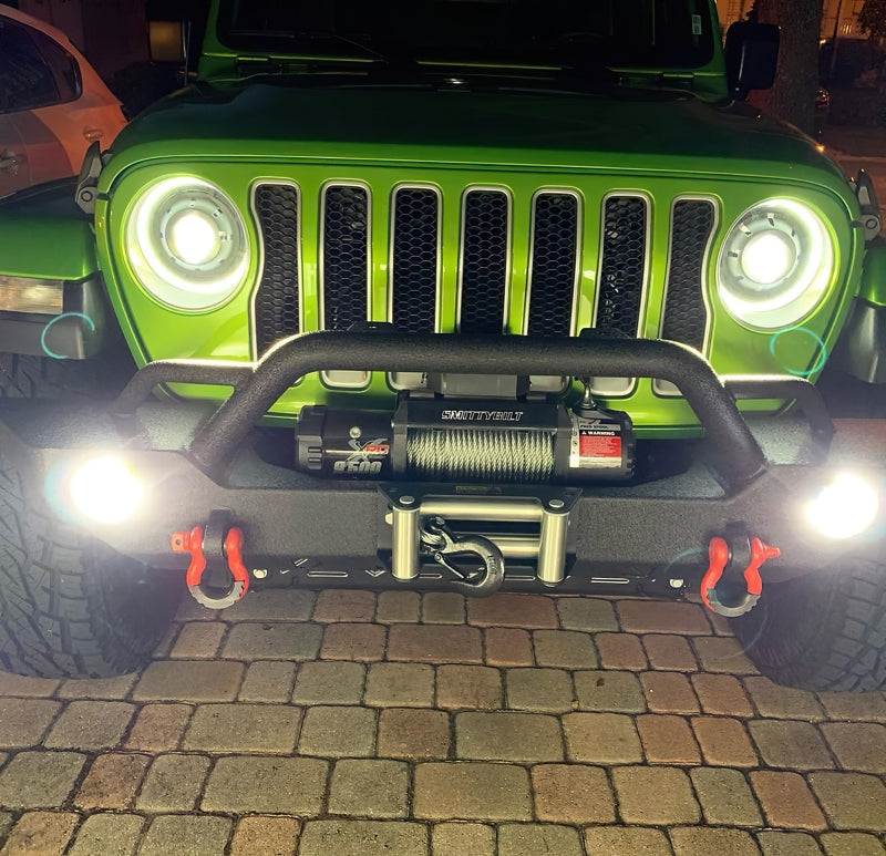 Phares de projecteur Oracle Oculus Bi-LED pour Jeep JL/Gladiator JT - Noir mat - 5 500 K VOIR LA GARANTIE