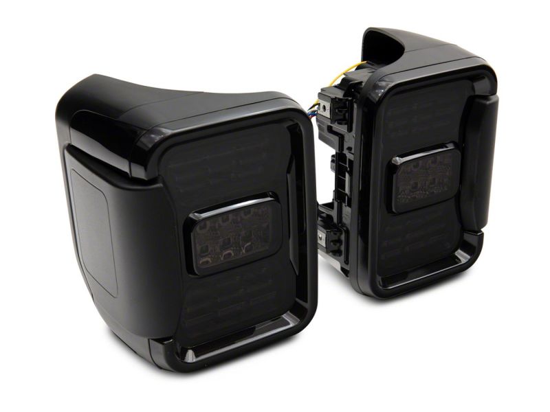 Feux arrière à LED Raxiom 20-23 Jeep Gladiator JT Axial Series - Boîtier noir (lentille fumée)