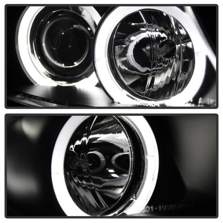 Spyder BMW E90 3-Series 06-08 Projector LED Halo Amber Reflector Rplc Bulb Blk PRO-YD-BMWE9005-AM-BK