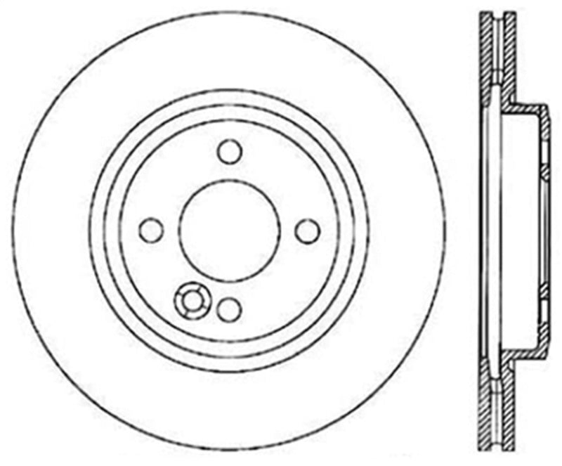 Rotor avant gauche fendu et percé StopTech 02-07 Mini Cooper/Cooper S