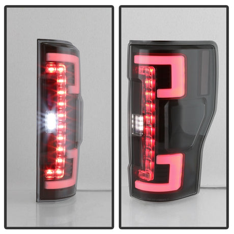 Feux arrière à LED Spyder 17-18 Ford F-250 Super Duty (sauf modèles à LED) - Noir Smk (ALT-YD-FS17-LED-BSM)
