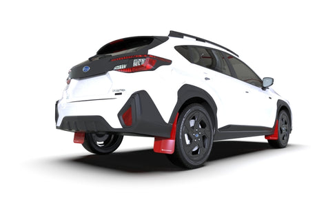 Bavette garde-boue Rally Armor 2024 Subaru Crosstrek rouge UR avec logo blanc