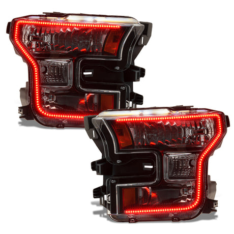 Phares halogènes pré-assemblés Oracle 15-17 Ford F-150 Dynamic RGB+A - Édition noire - VOIR LA GARANTIE