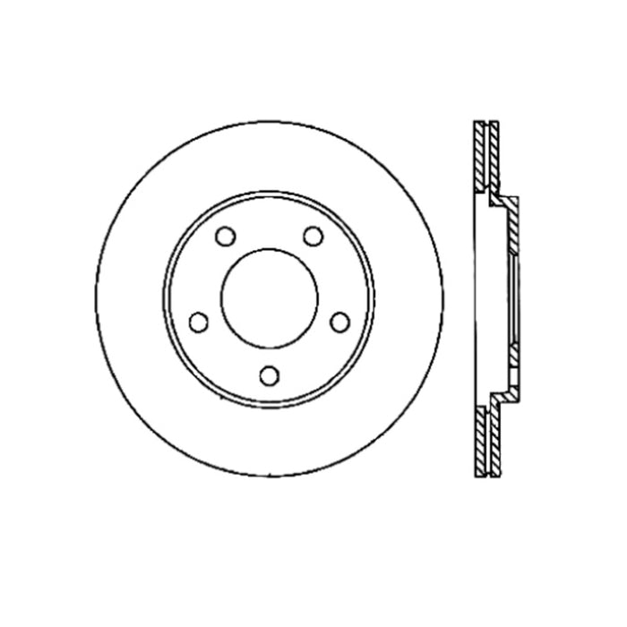 Rotor arrière Premium StopTech 05-14 pour Ford Mustang Cryo-Stop