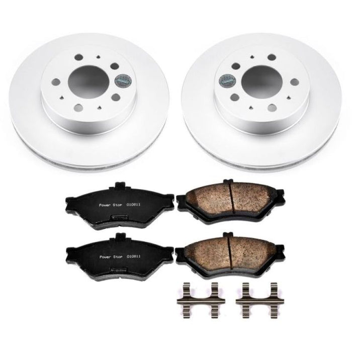 Kit de freins Power Stop 95-97 Ford Crown Victoria Z17 Evolution Geomet avec revêtement avant