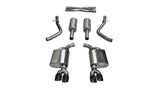 Dodge Challenger Sport Corsa 15-17 Cat-Back Double sortie arrière avec deux embouts Pro-Series noirs de 3,5 pouces