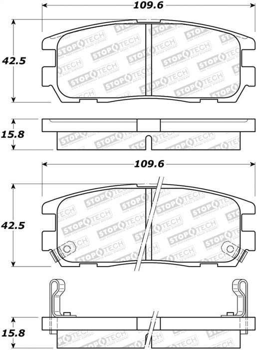 Plaquettes de frein StopTech Street - Avant