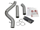 Échappements aFe LARGE Bore HD 5 pouces DPF-Back SS avec embouts noirs 16-17 GM Diesel Truck V8-6.6L (td) LML/L5P