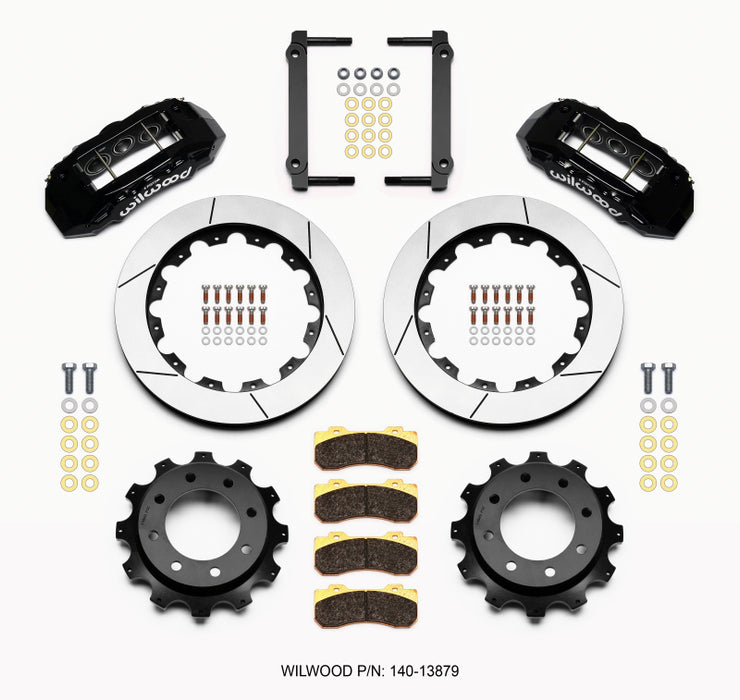 Kit arrière Wilwood TX6R 16,00 pouces noir 1999-2010 GM Trk 2500 HD 4,84 Cntr