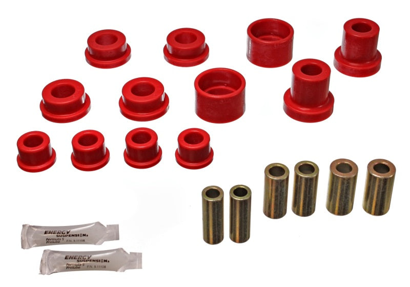 Ensemble de bagues de bras de suspension arrière rouges pour Mitsubishi Eclipse AWD 90-94 Energy Suspension