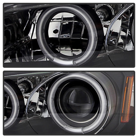 Phares de projecteur Spyder Pontiac Grand Prix 97-03 CCFL Halo Blk Low H1 PRO-YD-PGP97-1PC-CCFL-BK
