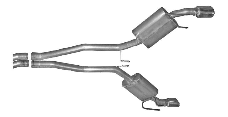 Échappement double Cat-Back de 2,25 po pour Chevrolet Camaro SS 2010 de Gibson - Acier inoxydable