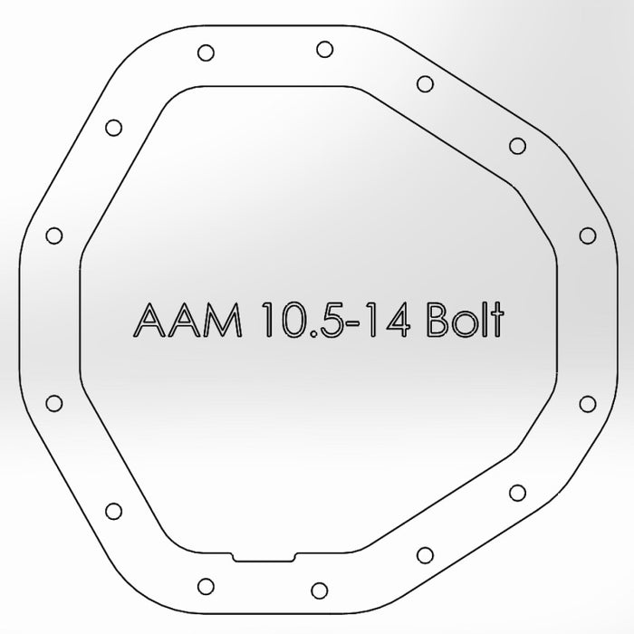 Couvercle de différentiel arrière afe (brut; série Street); camions diesel Dodge 03-05 L6-5.9L (td)