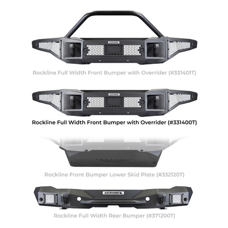 Pare-chocs pleine largeur Go Rhino 21-24 Ford Bronco (2 et 4 portes) Rockline