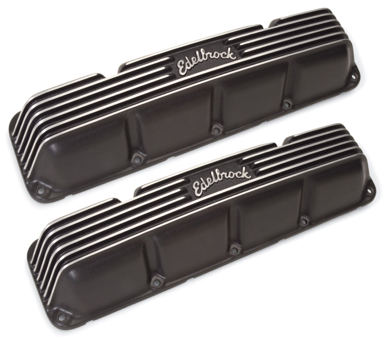 Cache-culbuteurs Edelbrock Classic Series AMC/Jeep 1967-91 290-401 CI V8 Noir