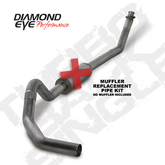 KIT Diamond Eye 4 po TB MFLR TUYAU DE RÉPARATION SGL SS : 98,5-02 DODGE CUMMINS 5,9 L