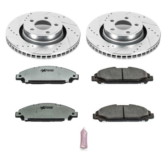 Power Stop 15-19 Ford Mustang Front Z26 Street Warrior Brake Kit