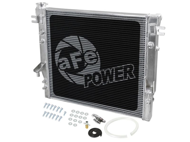 Radiateur tubulaire et à ailettes en aluminium aFe BladeRunner Street Series 07-18 Jeep Wrangler (JK) V6-3,6 L/3,8 L