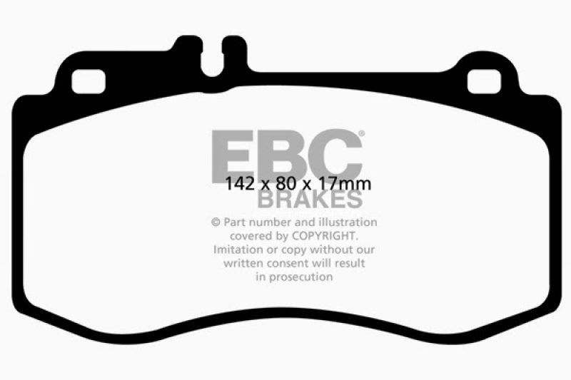 EBC 2015+ Mercedes-Benz CLS400 (w/Brembo Front Calipers) Greenstuff Front Brake Pads