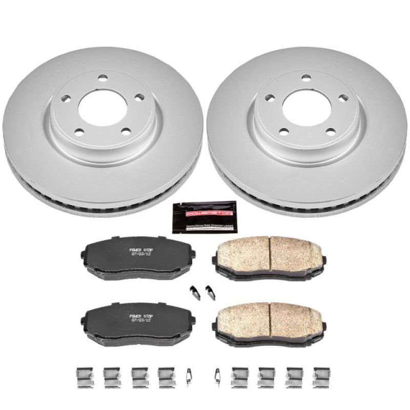 Power Stop 07-09 Ford Edge Front Z17 Evolution Geomet Coated Brake Kit