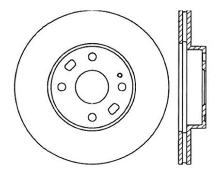 Rotor CryoStop avant Centric 94-05 Mazda Miata MX-5 (suspension normale)