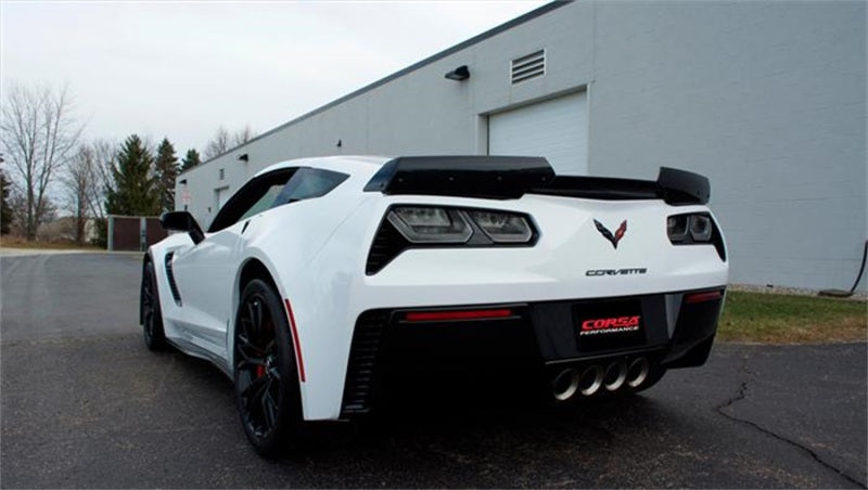 Corsa 2015 Corvette Z06 échappement arrière de 2,75 pouces poli double sortie arrière Quad embout de 4,5 pouces (sport)