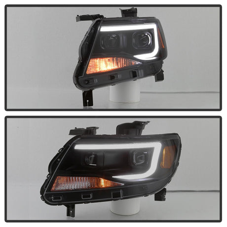 Phares de projecteur halogènes uniquement xTune Chevy Colorado 15-17 - Noir fumé PRO-JH-CCO04-LBDRL-BSM