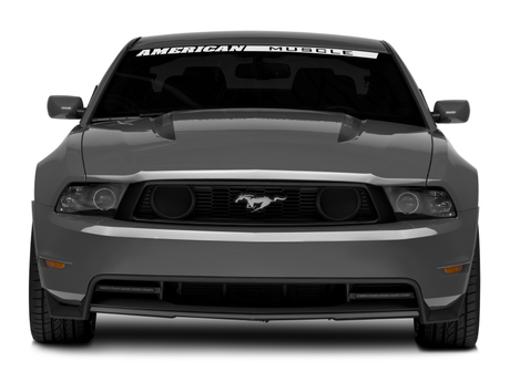 Raxiom 10-12 Ford Mustang avec phares CCFL Halo Projector Headlights - Boîtier noir (lentille transparente)