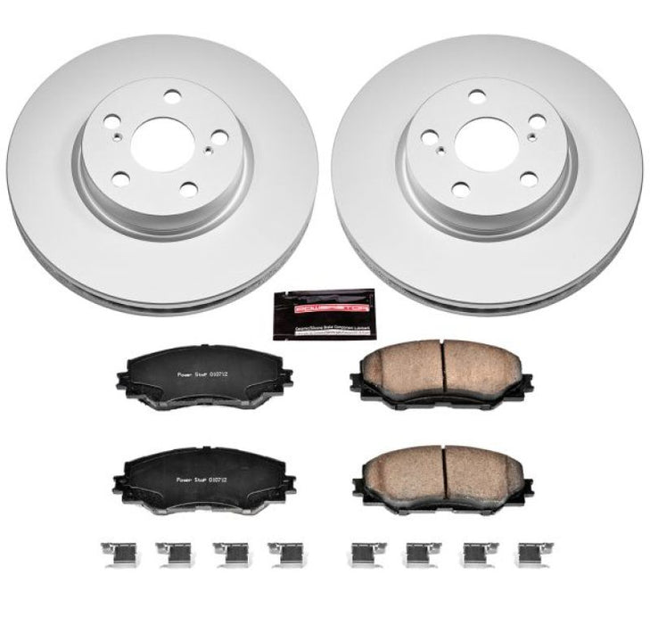 Kit de freins Power Stop 09-10 Pontiac Vibe Z17 Evolution Geomet avec revêtement avant