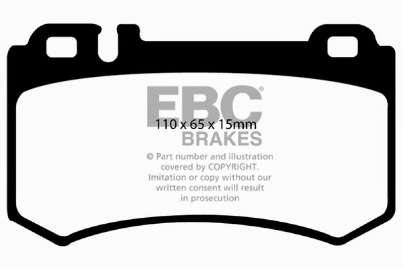 Plaquettes de frein arrière Redstuff EBC 03-06 Mercedes-Benz CL55 AMG 5.4 Supercharged
