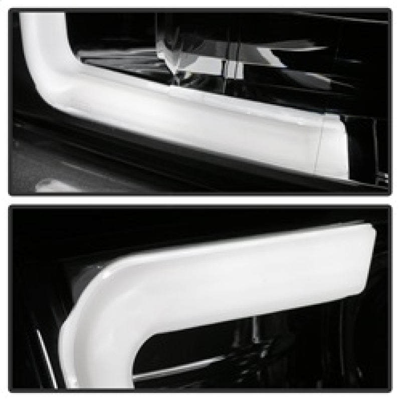 Phares de projecteur Spyder 09-16 Dodge Ram 1500 V2 - Halogène - DRL - Chrome (PRO-YD-DR09V2-LBDRL-C)