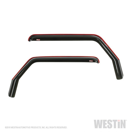 Déflecteur d'air Westin 2018-2019 Jeep Wrangler JL Wade 2 pièces - Fumé