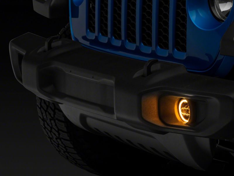 Feux antibrouillard à LED Axial Series avec halo pour Jeep Wrangler JK et JL 20-23 de Raxiom pour Jeep Gladiator JT 07-23