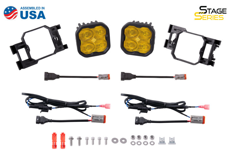 Diode Dynamics SS3 Sport Type X Kit ABL - Yellow SAE Fog