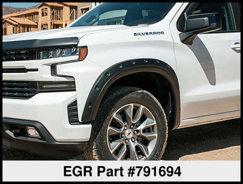 EGR 2019 Chevy 1500 Bolt-On Style Fender Flares - Set - Black