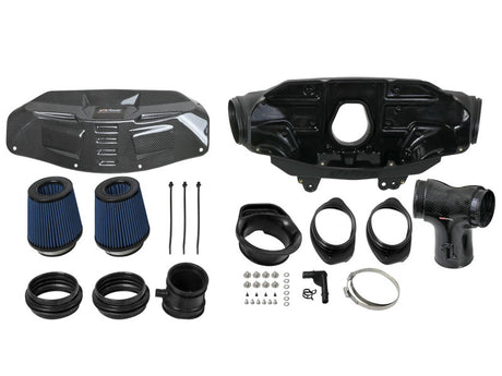 Système d'admission d'air aFe Black Series en fibre de carbone Pro 5R pour Chevrolet Corvette C8 V8 6,2 L 2020